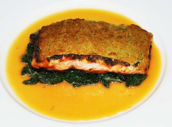 SALMON WITH HERB CRUST